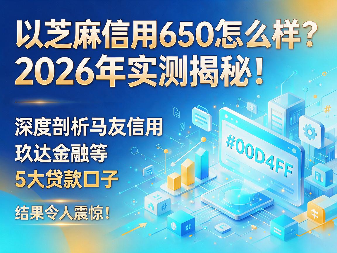 芝麻信用650怎么样？2026年实测揭秘！深度剖析马友信用、玖达金融等5大贷款口子，结果令人震惊！