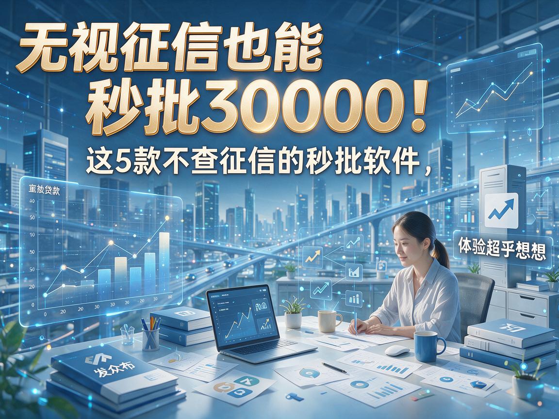 无视征信也能秒批30000！这5款不查征信的秒批软件，体验超乎想象