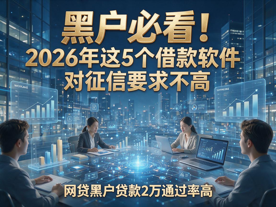 黑户必看!2026年这5个借款软件对征信要求不高,网贷黑户贷款2万通过率高