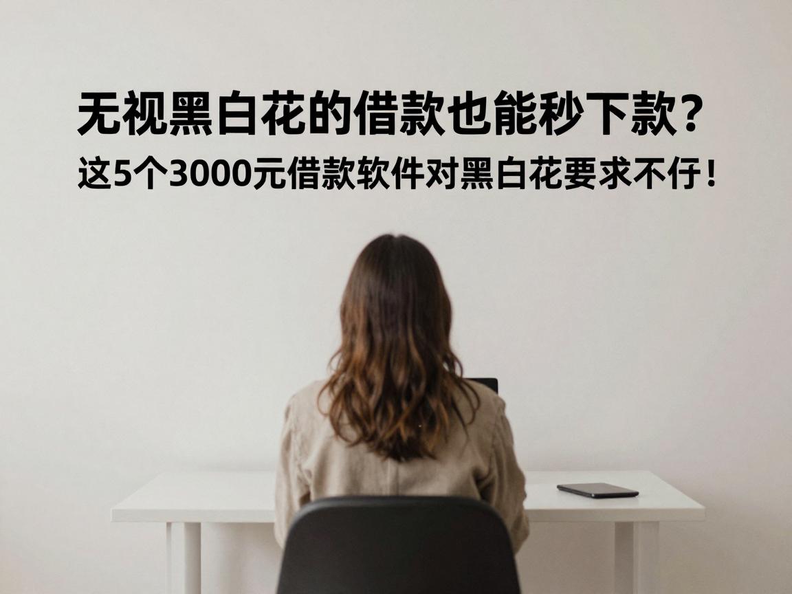 无视黑白花的借款也能秒下款？这5个3000元借款软件对黑白花要求不高！