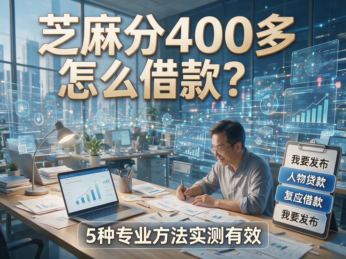 芝麻分400多怎么借款?5种专业方法实测有效!