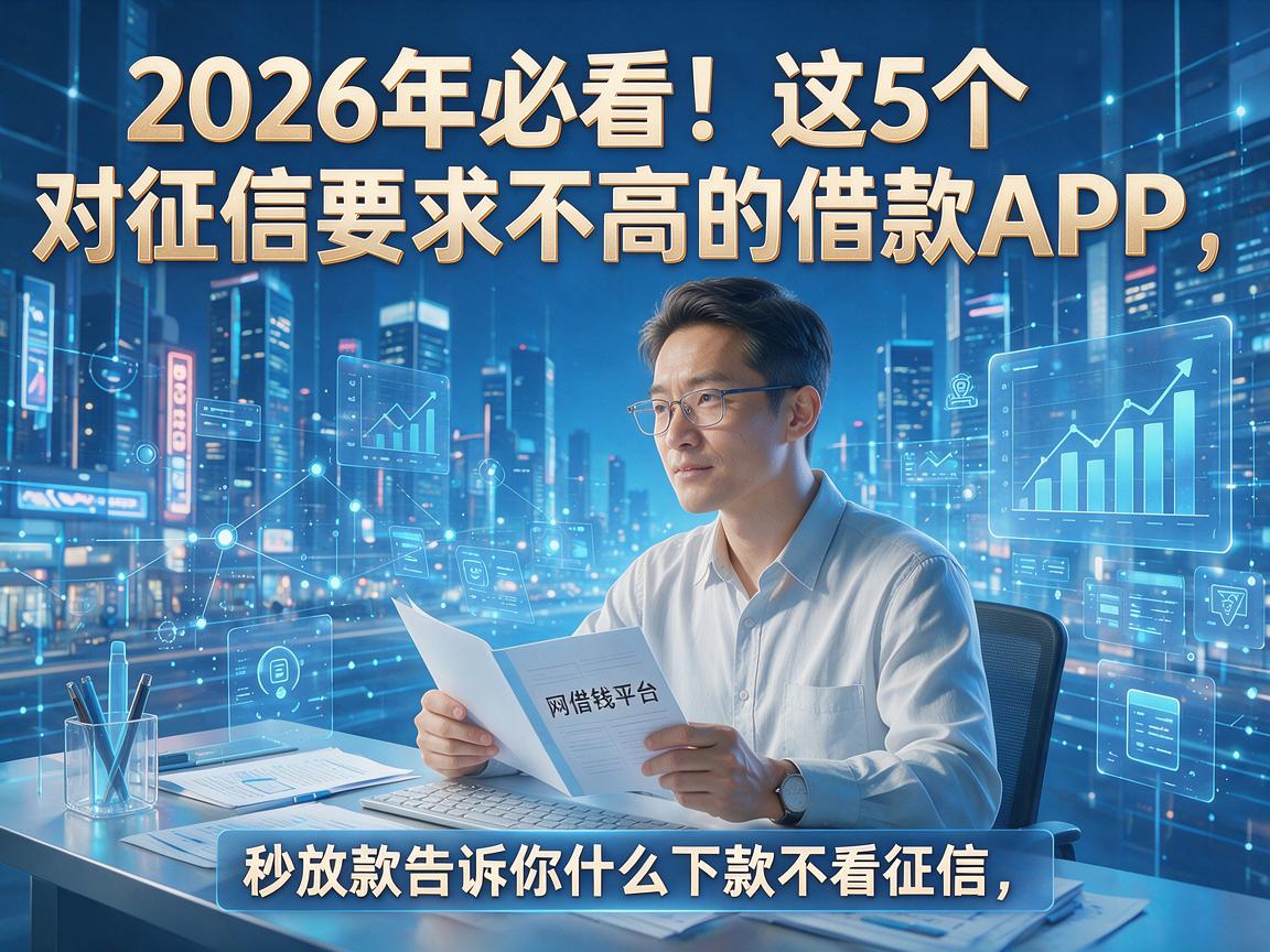 2026年必看！这5个对征信要求不高的借款APP，秒放款告诉你什么下款不看征信