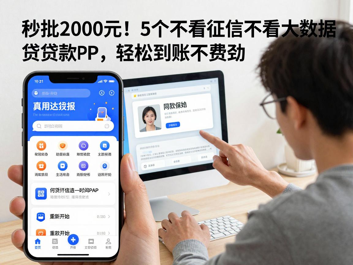秒批2000元！5个不看征信不看大数据的贷款APP，轻松到账不费劲
