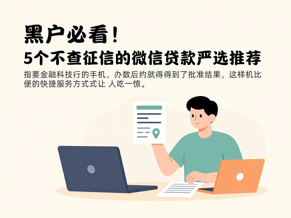 黑户必看！5个不查征信的微信贷款严选推荐
