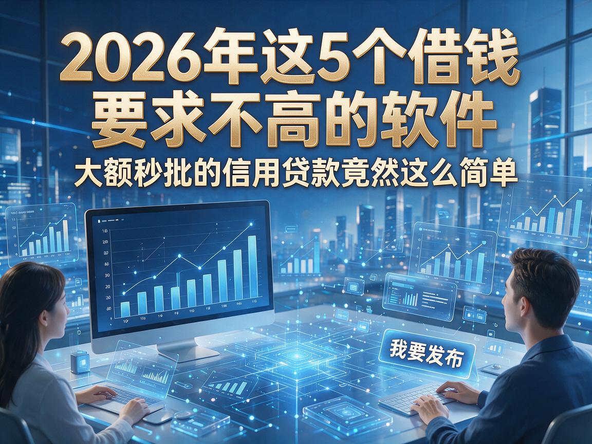 2026年这5个借钱要求不高的软件，大额秒批的信用贷款竟然这么简单！