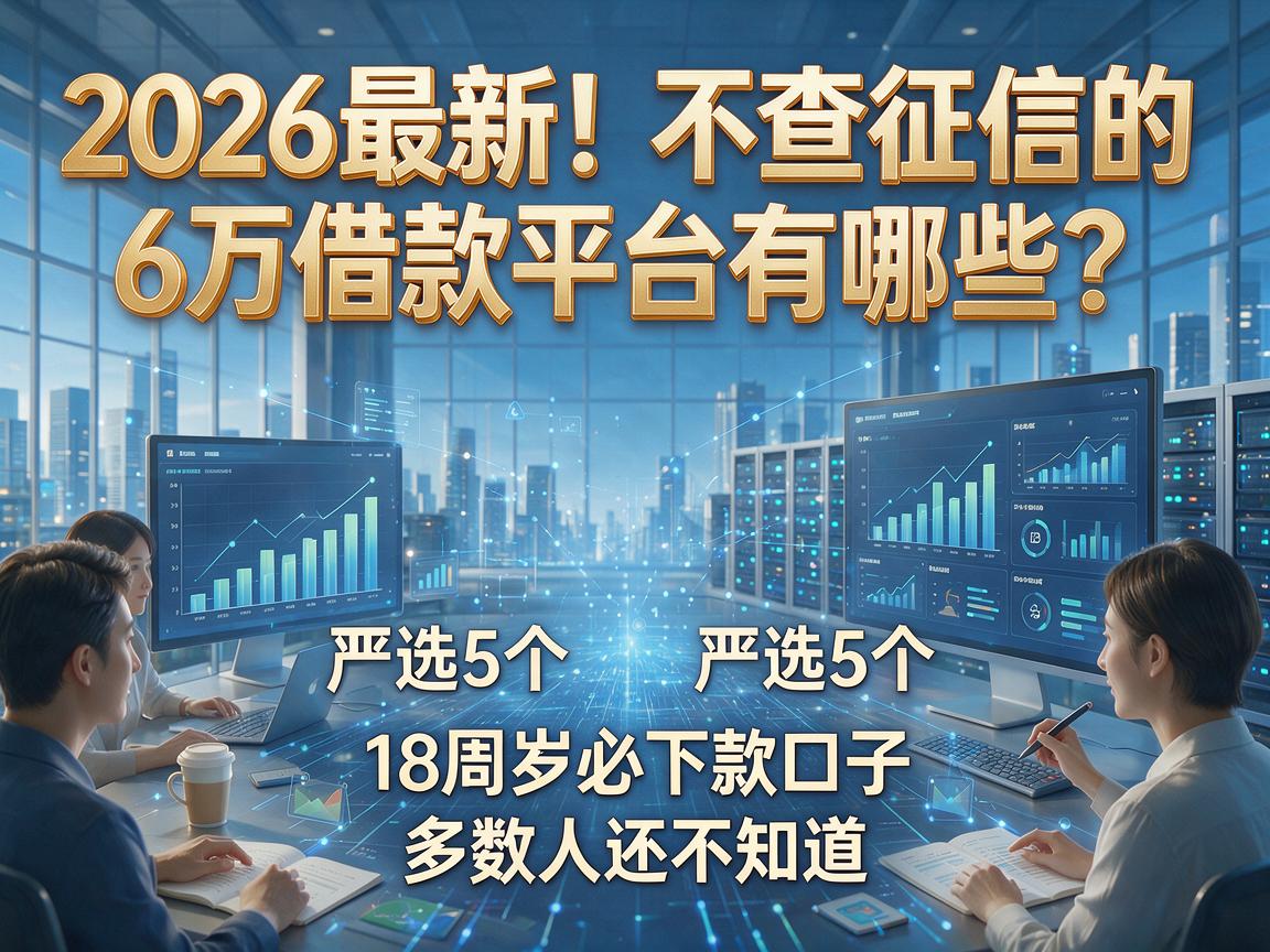 2026最新！不查征信的6万借款平台有哪些？严选5个18周岁必下款口子，多数人还不知道！