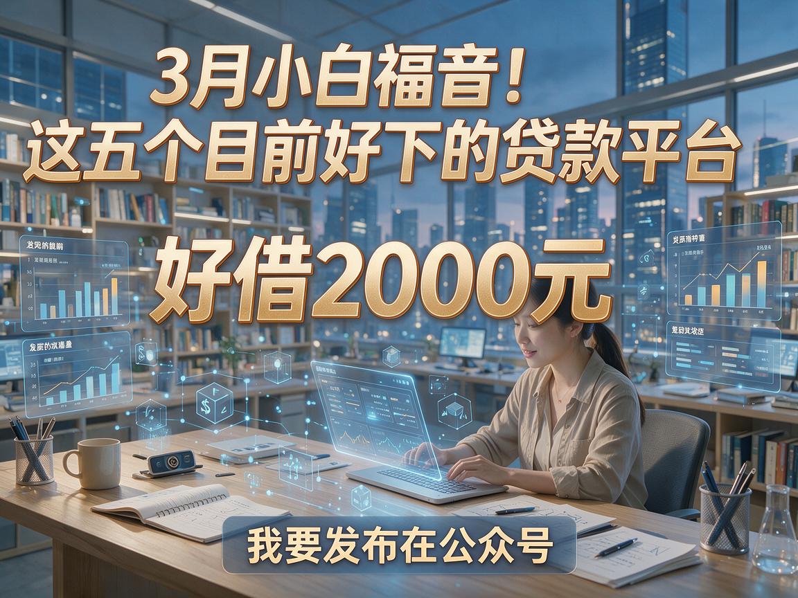 3月小白福音!这五个目前好下的贷款平台,好借2000元