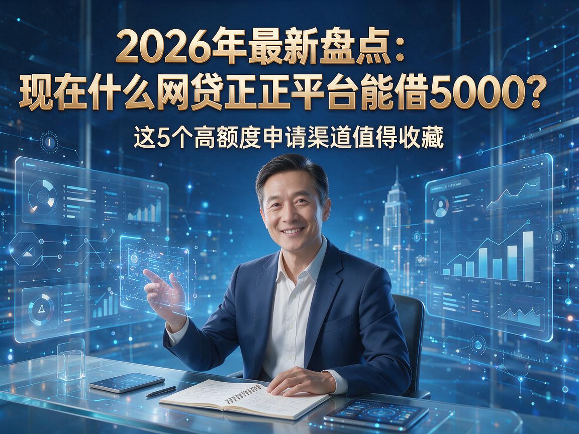 2026年最新盘点：现在什么网贷正规平台能借5000？这5个高额度申请渠道值得收藏！