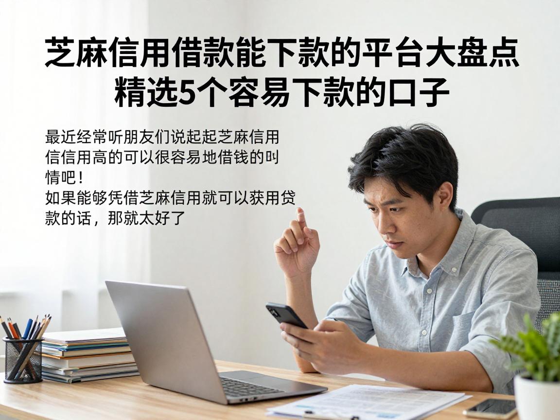 芝麻信用借款能下款的平台大盘点，精选5个容易下款的口子