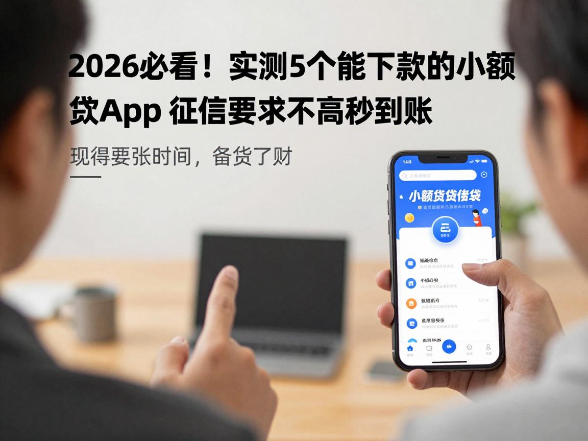 2026必看！实测5个能下款的小额贷款app，征信要求不高秒到账