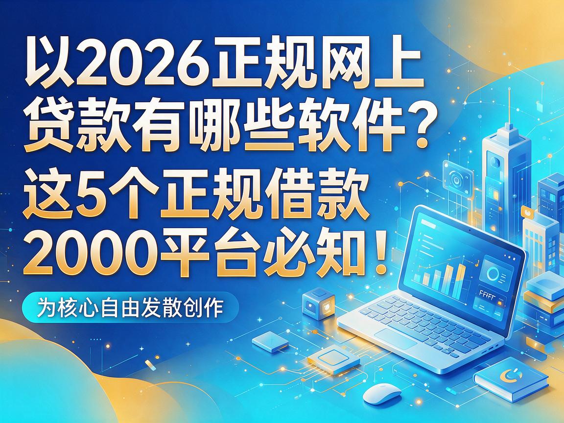 2026正规网上贷款有哪些软件?这5个正规借款2000平台必知!
