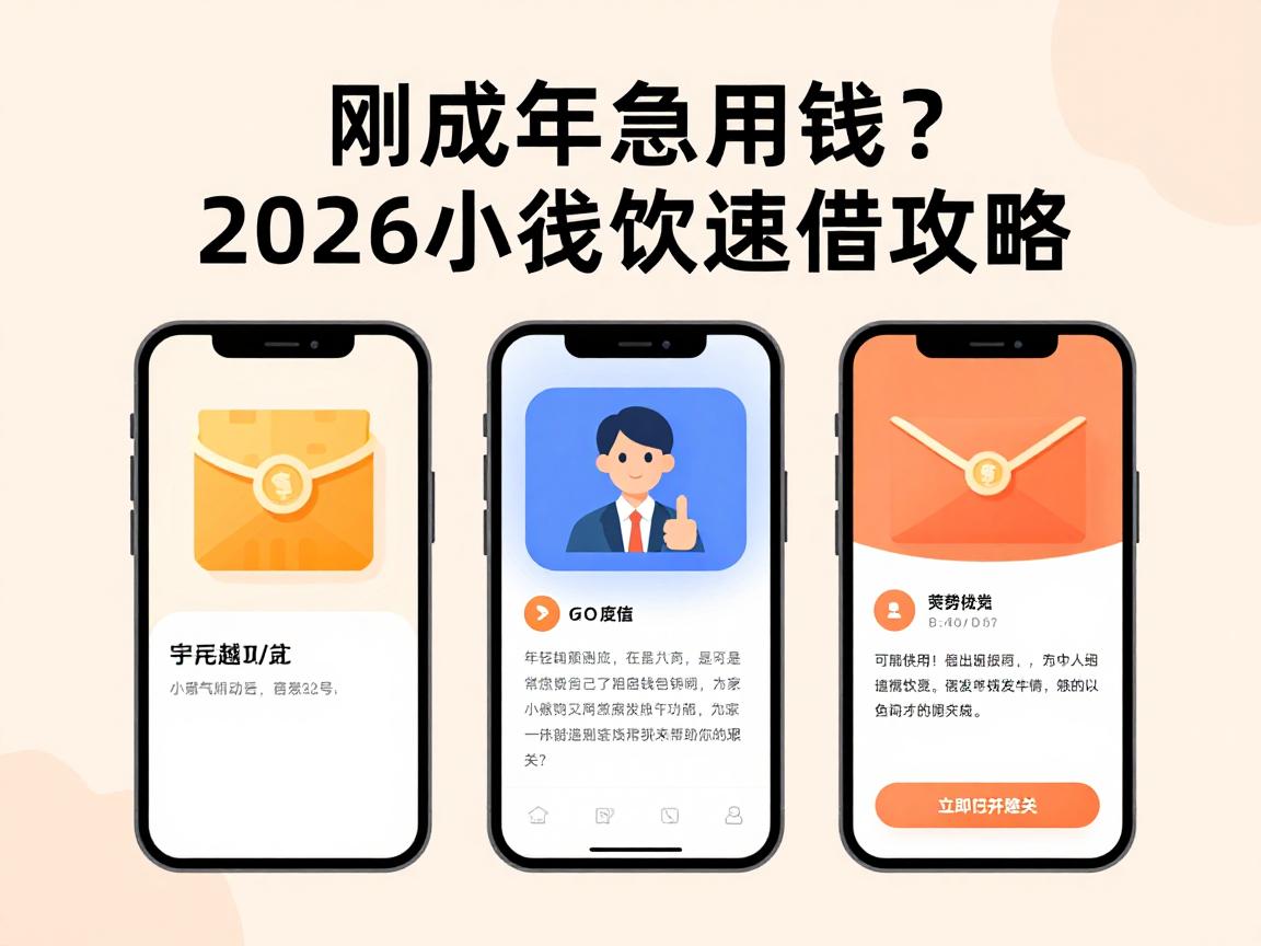 刚成年急用钱？2026小额贷款速借攻略，这几款软件轻松借2000！