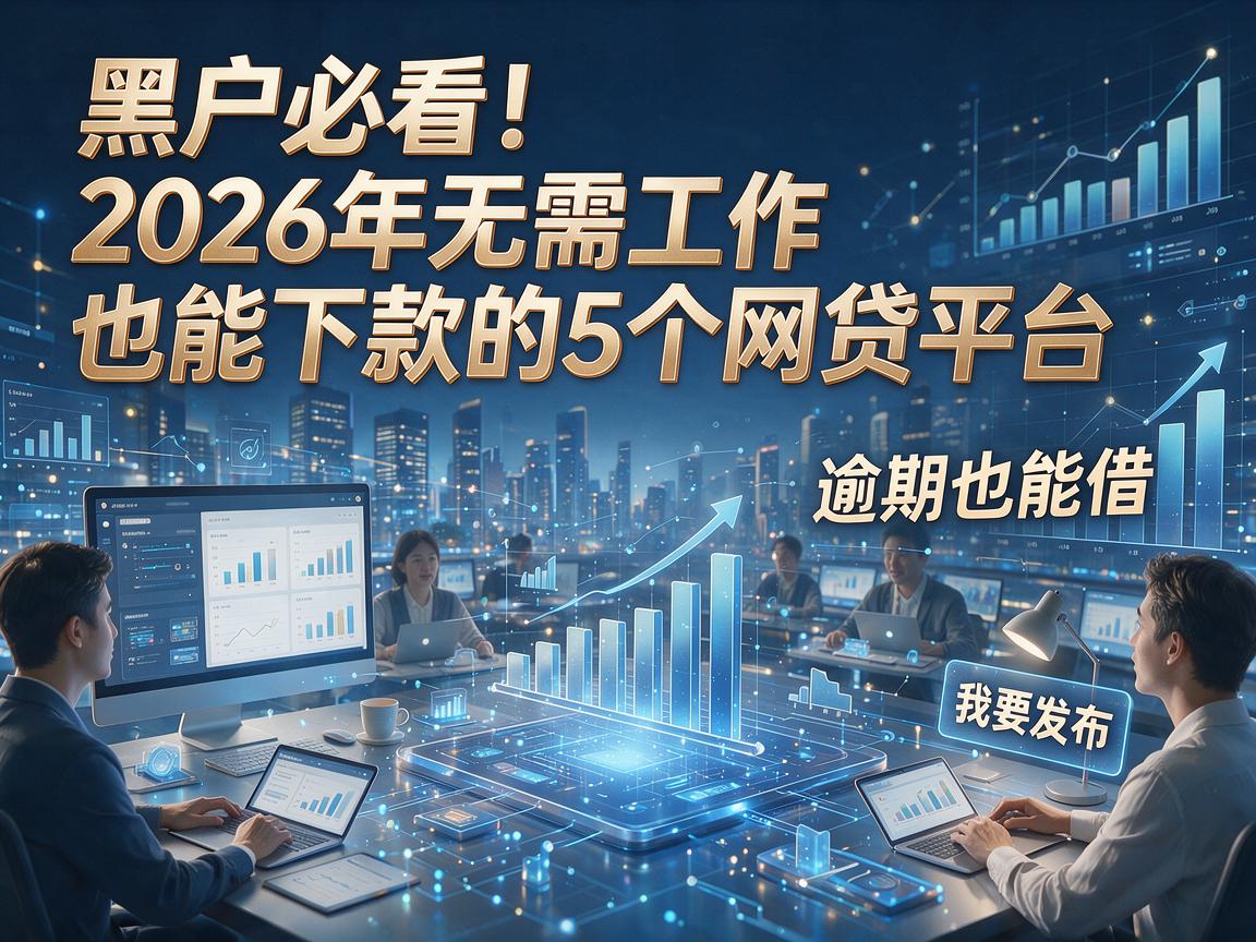 黑户必看!2026年无需工作也能下款的5个网贷平台,逾期也能借