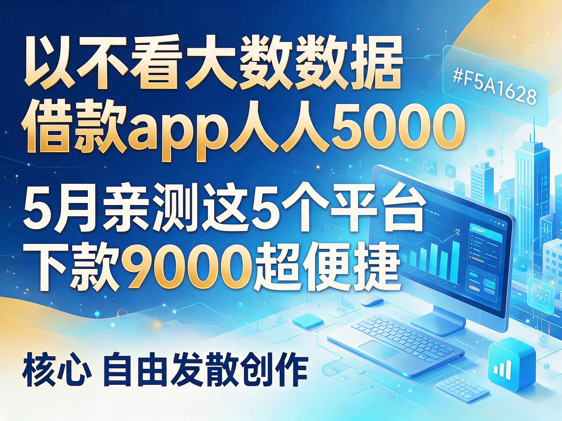 不看大数据借款app人人5000，5月亲测这5个平台下款9000超便捷