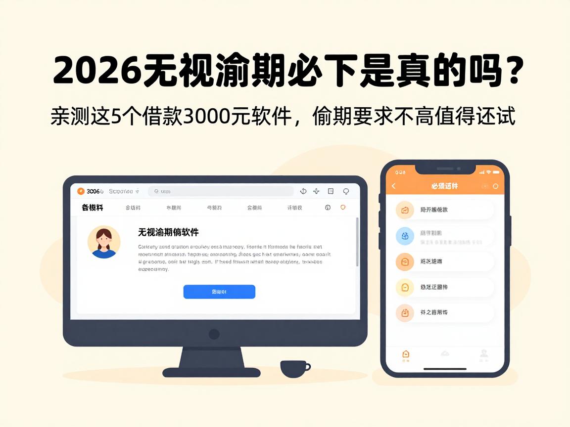 2026无视逾期必下是真的吗？亲测这5个借款3000元软件，逾期要求不高值得一试！