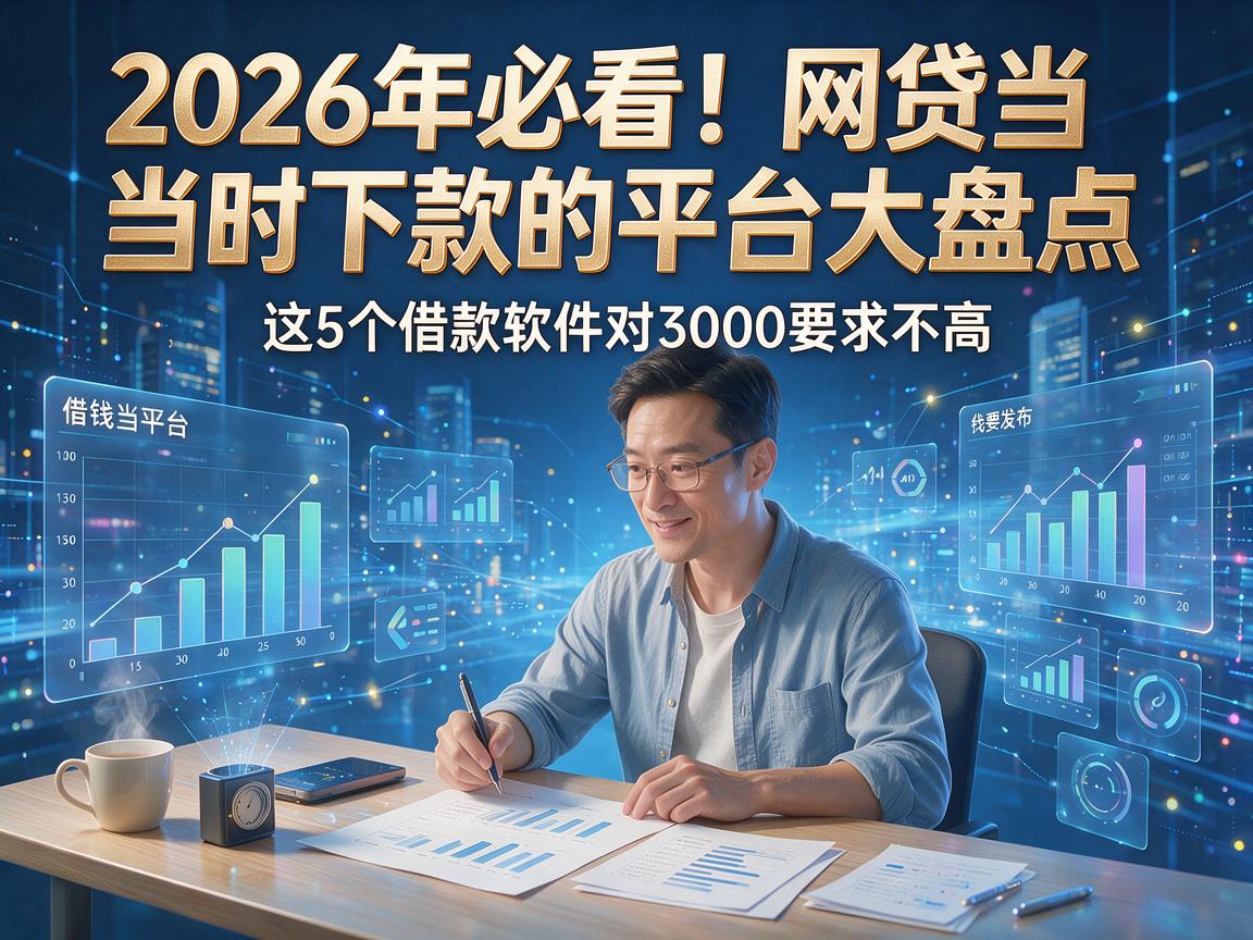 2026年必看!网贷当时下款的平台大盘点,这5个借款软件对3000要求不高