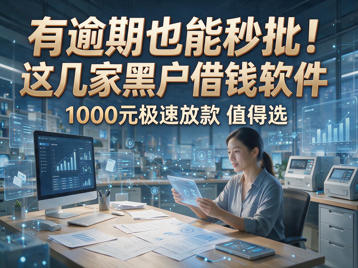 有逾期也能秒批！这几家黑户借钱软件，1000元极速放款值得选