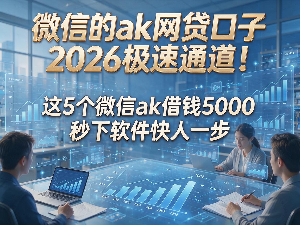 微信的ak网贷口子2026极速通道！这5个微信ak借钱5000秒下软件快人一步