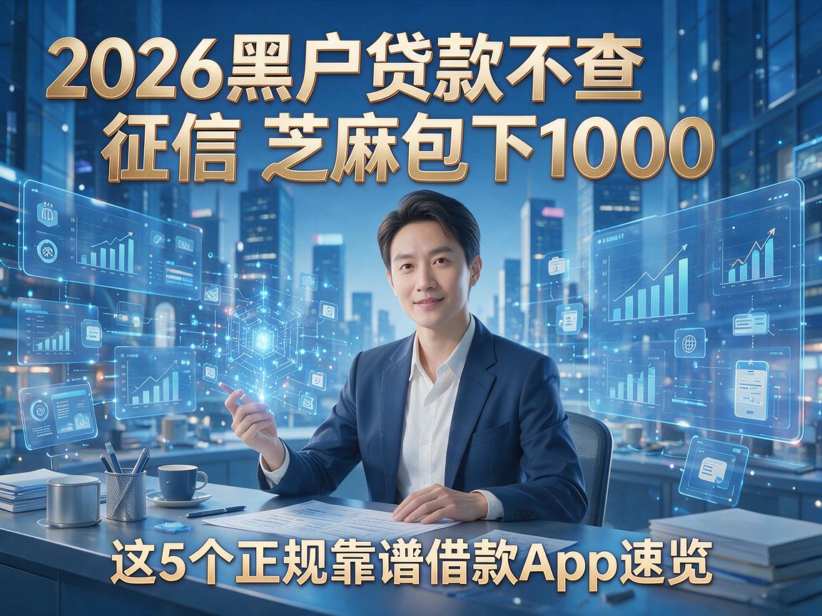2026黑户贷款不查征信芝麻包下1000，这5个正规靠谱借款App速览！
