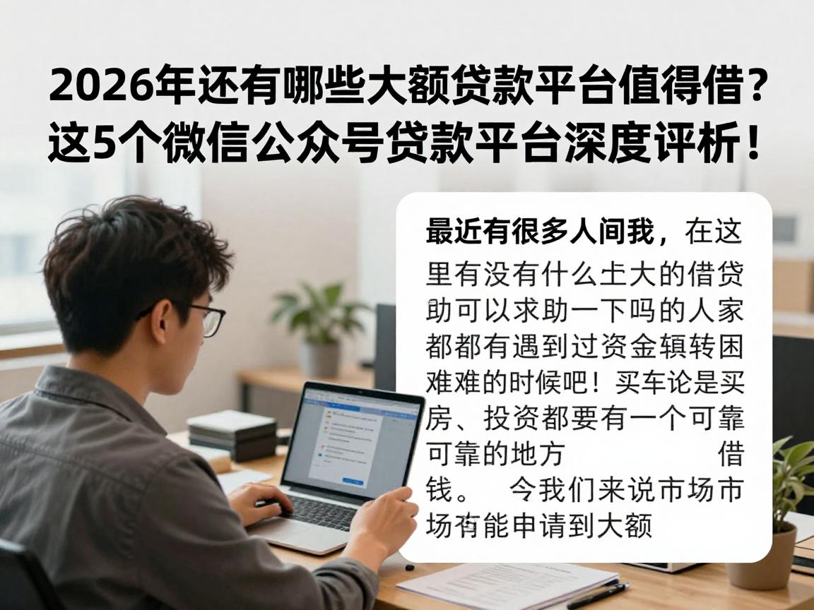 2026年还有哪些大额贷款平台值得借？这5个微信公众号贷款平台深度评析！