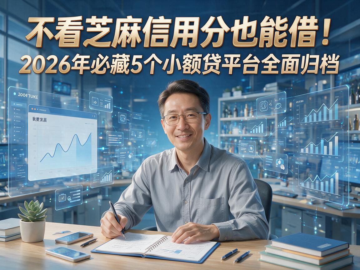 不看芝麻信用分也能借！2026年必藏5个小额贷平台全面归档