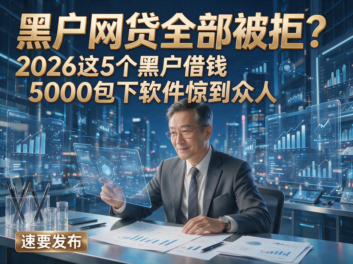 黑户网贷全部被拒？2026这5个黑户借钱5000包下软件惊到众人，速览！