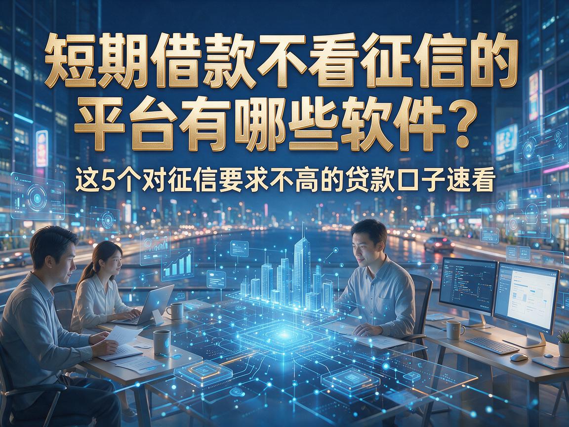 短期借款不看征信的平台有哪些软件?这5个对征信要求不高的贷款口子速看