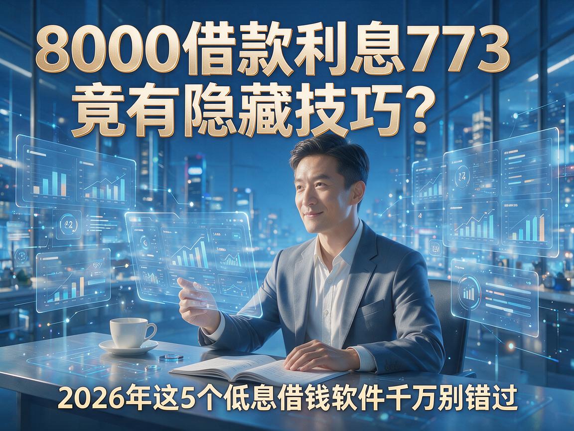 8000借款利息773竟有隐藏技巧？2026年这5个低息借钱软件千万别错过