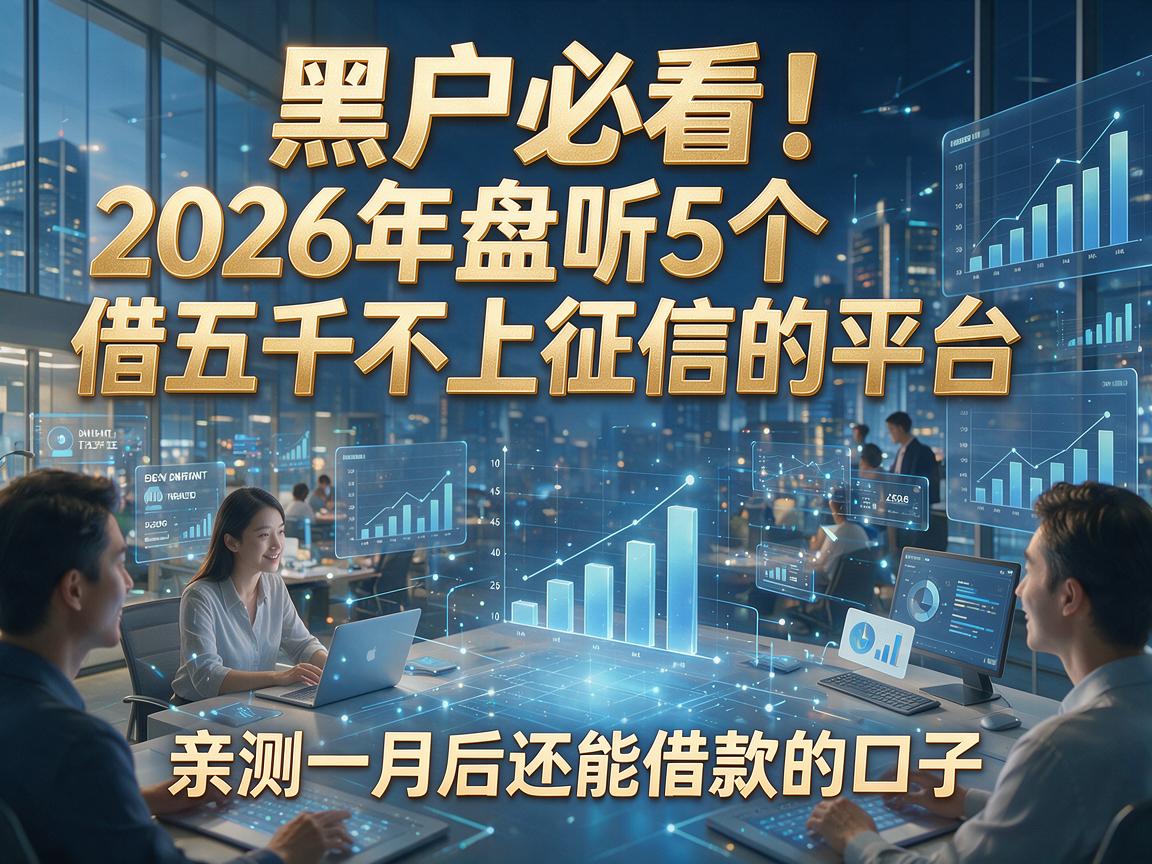 黑户必看！2026年盘点5个借五千不上征信的平台，亲测一月后还能借款的口子
