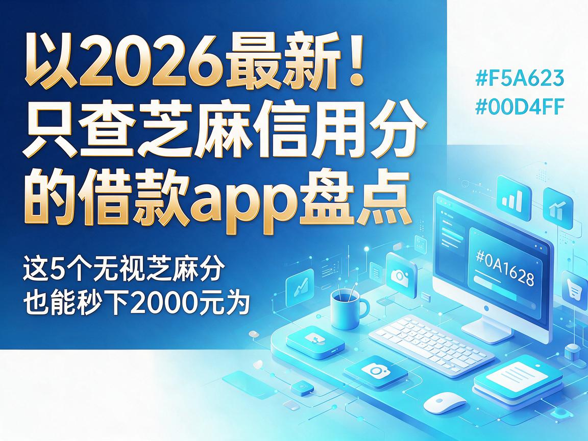 2026最新！只查芝麻信用分的借款app盘点，这5个无视芝麻分也能秒下2000元