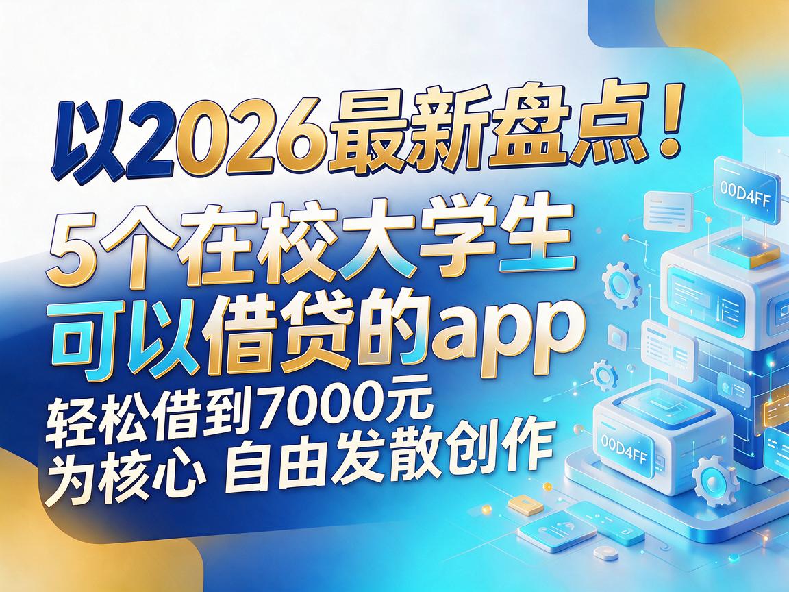 2026最新盘点！5个在校大学生可以借贷的app，轻松借到7000元