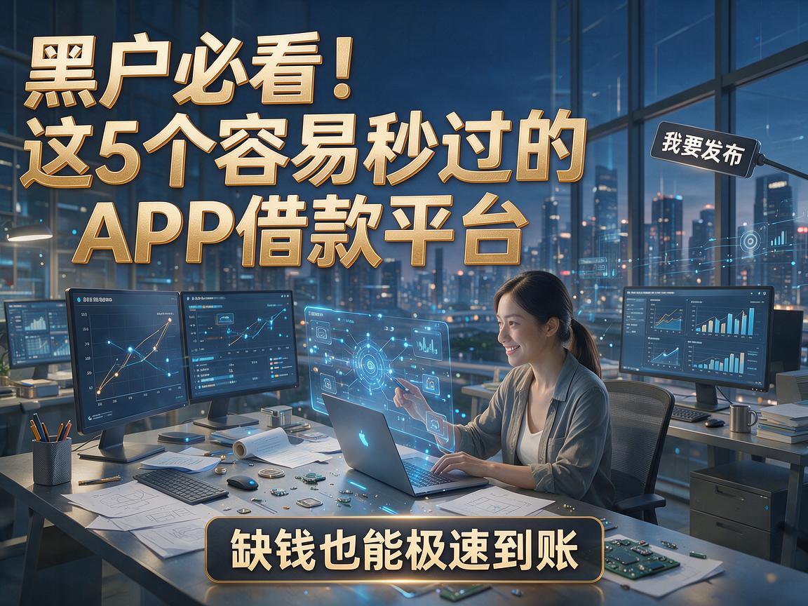 黑户必看!这5个容易秒过的APP借款平台,缺钱也能极速到账