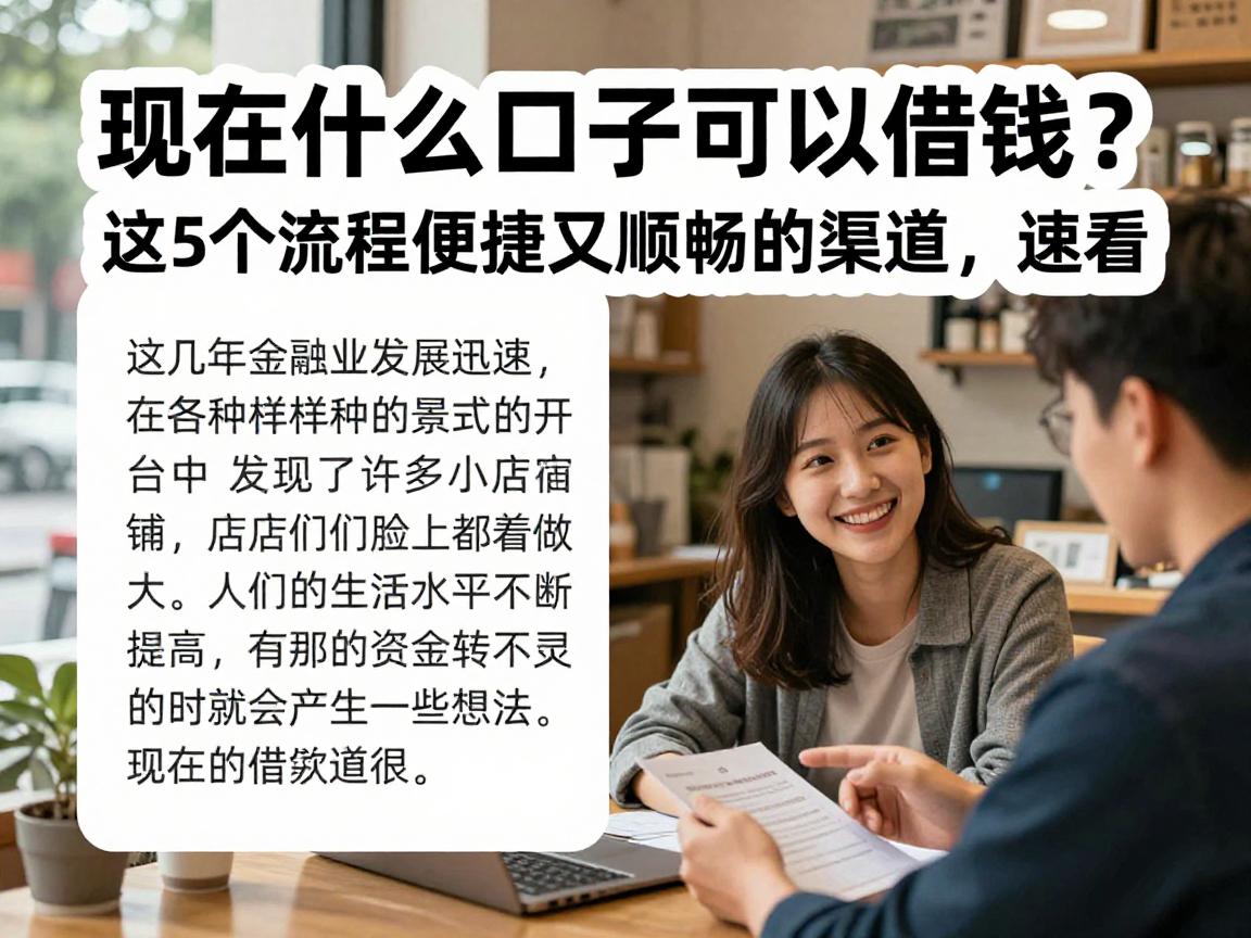 现在什么口子可以借钱？这5个流程便捷又顺畅的渠道，速看！