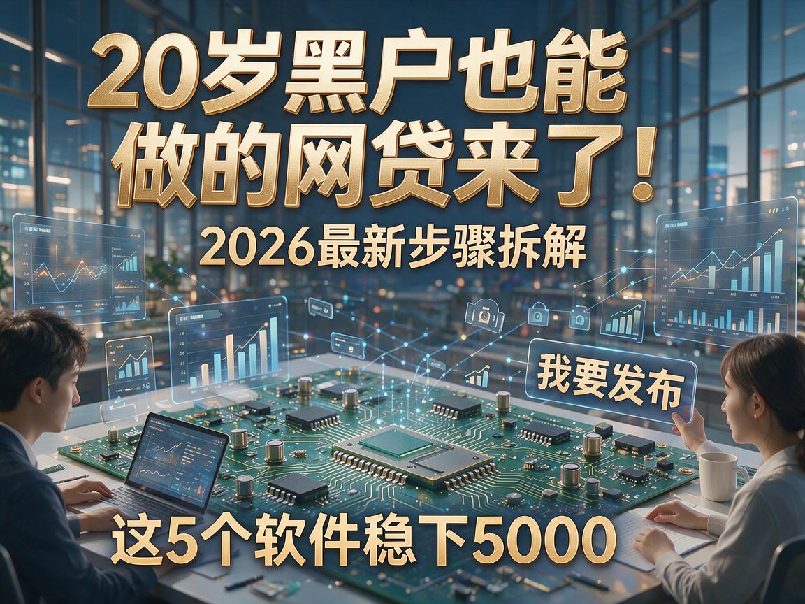 20岁黑户也能做的网贷来了！2026最新步骤拆解，这5个软件稳下5000