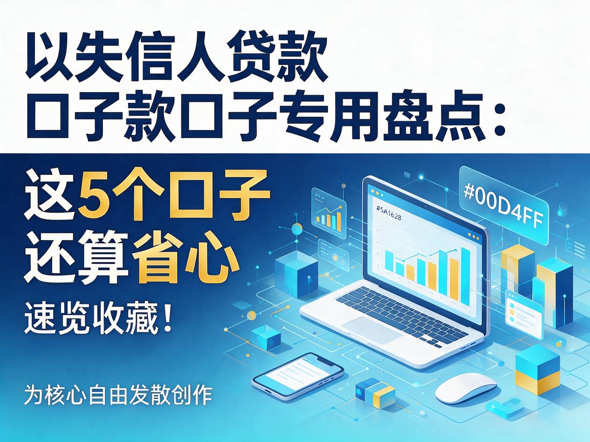 失信人贷款口子专用盘点：这5个口子还算省心，速览收藏！