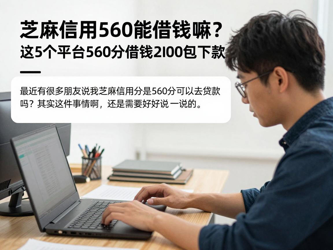 芝麻信用560能借钱嘛？2026实测分享：这5个平台560分借钱2000包下款