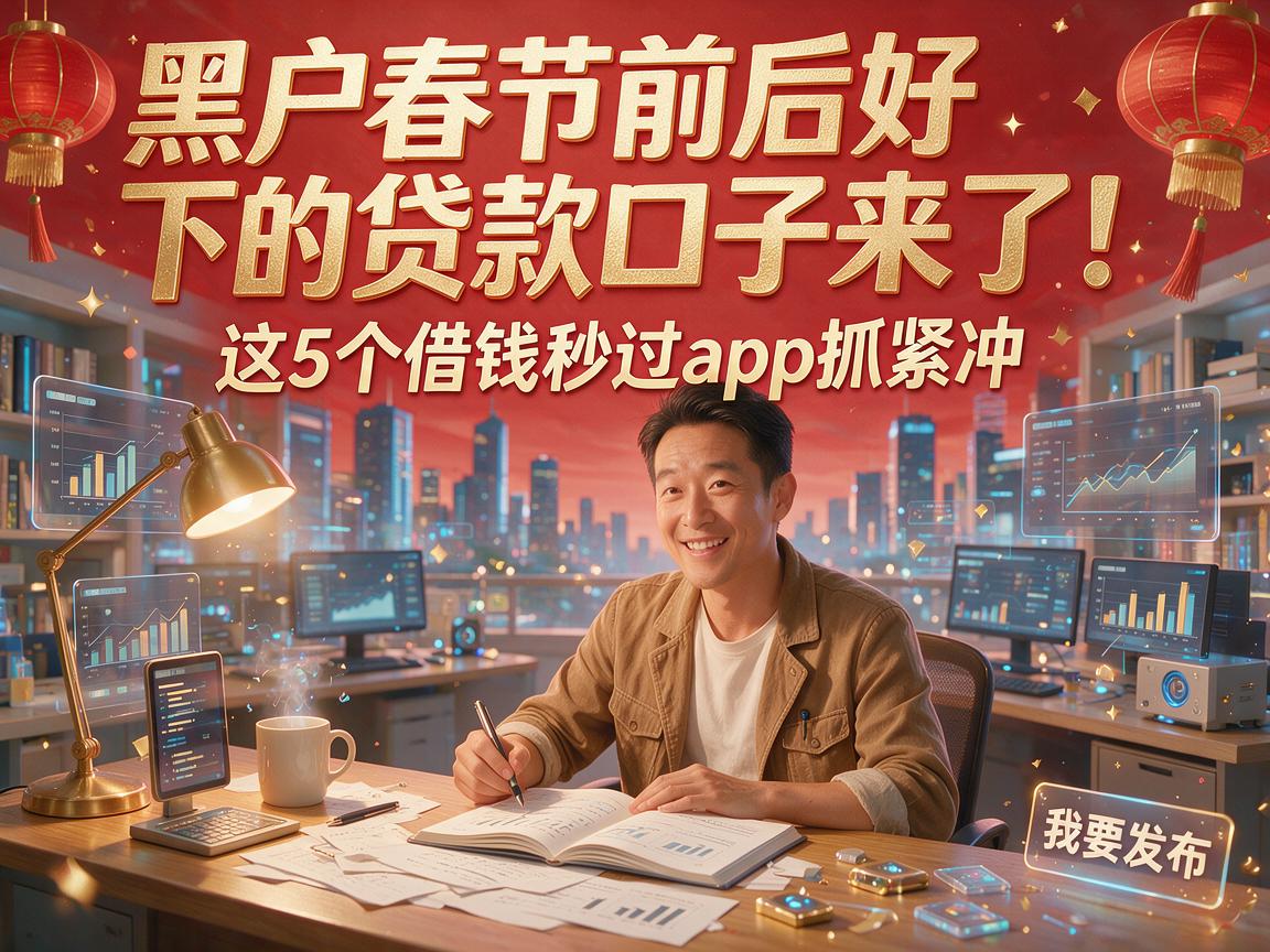 黑户春节前后好下的贷款口子来了!这5个借钱秒过app抓紧冲