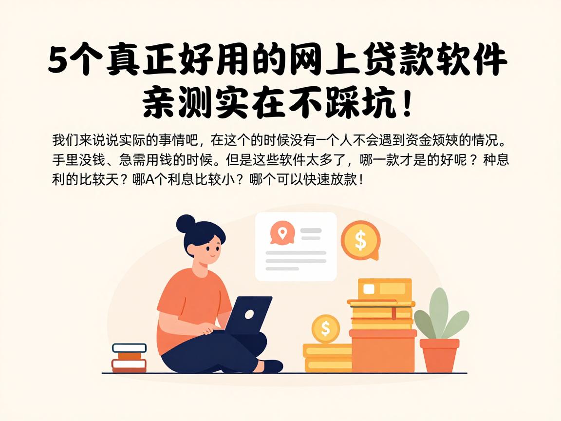 5个真正好用的网上贷款软件，亲测实在不踩坑！