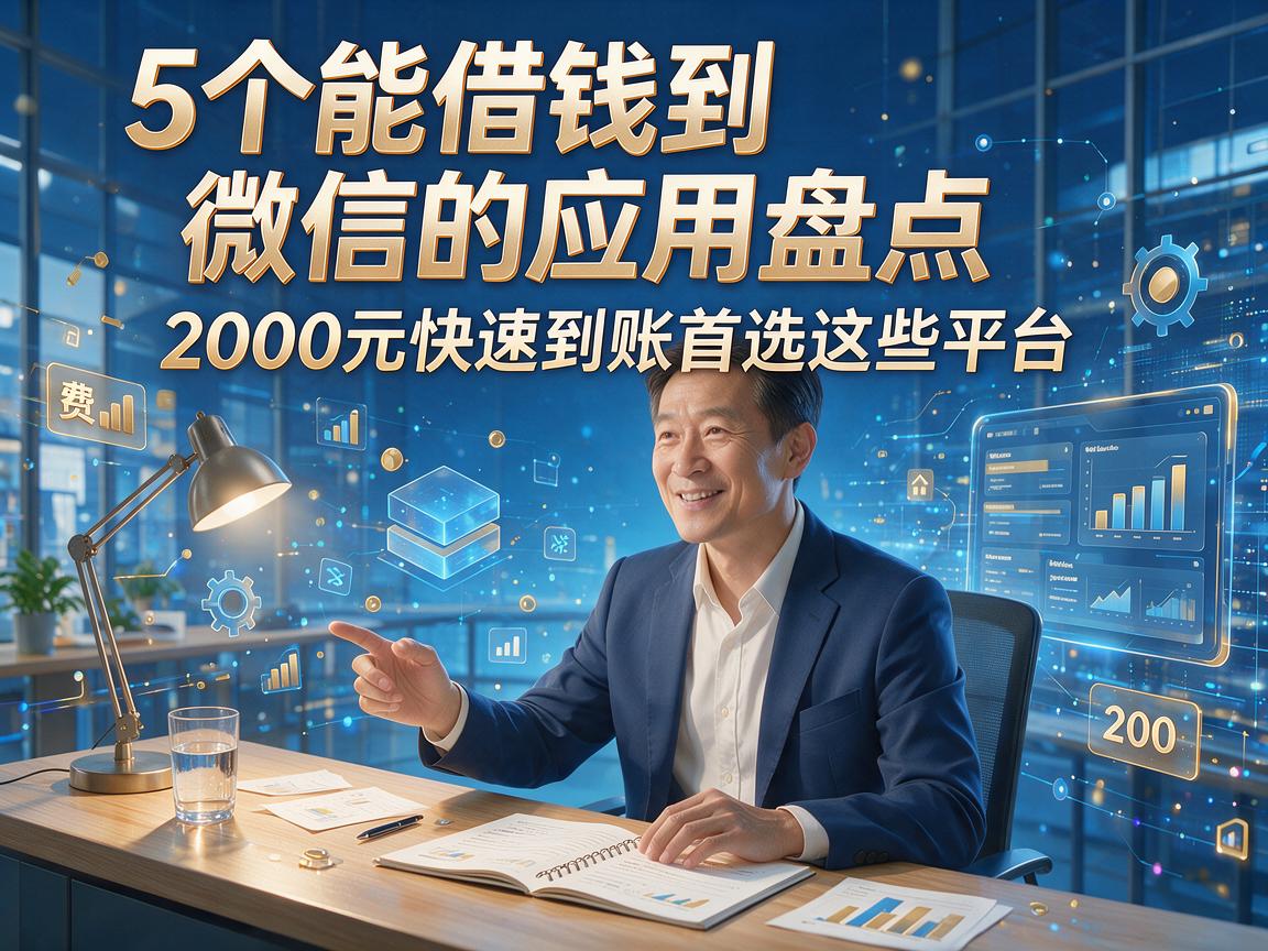 5个能借钱到微信的应用盘点，2000元快速到账首选这些平台