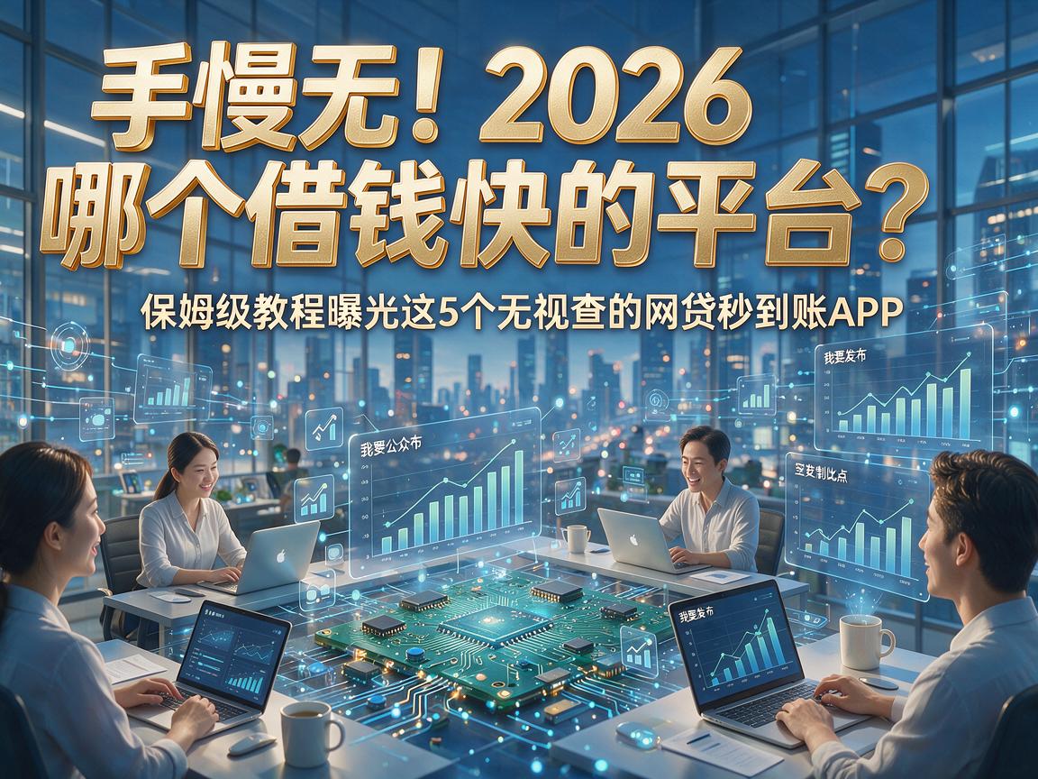 手慢无！2026哪个借钱快的平台？保姆级教程曝光这5个无视查的网贷秒到账APP