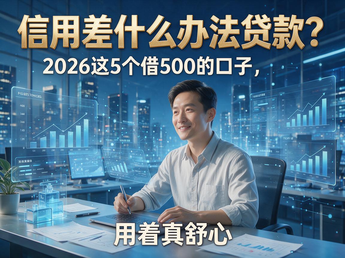信用差什么办法贷款?2026这5个借500的口子,用着真舒心