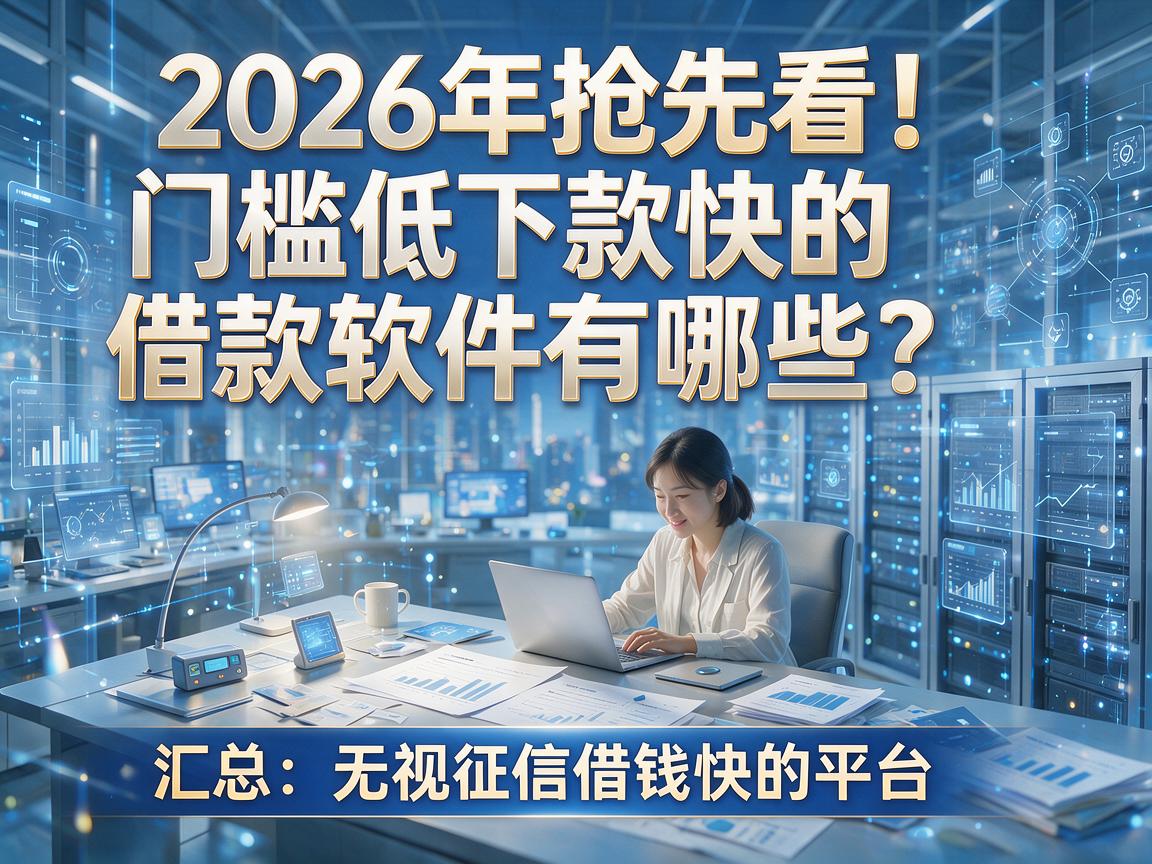 2026年抢先看!门槛低下款快的借款软件有哪些?汇总五个无视征信借钱快的平台
