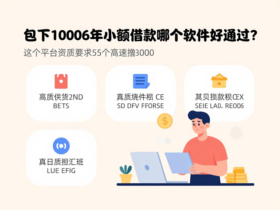 包下1000！2026年小额借款哪个软件好通过？这5个平台资质要求不高速撸3000