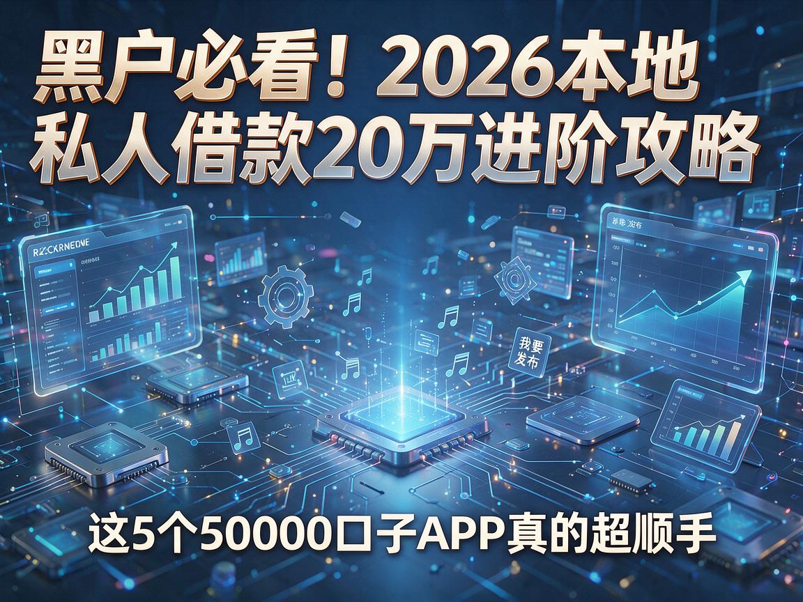 黑户必看！2026本地私人借款20万进阶攻略，这5个50000口子APP真的超顺手