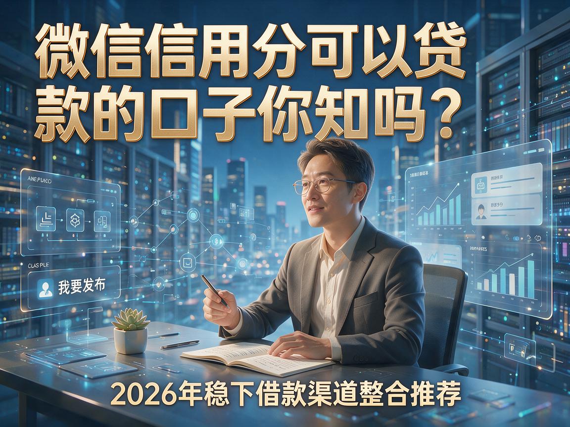 微信信用分可以贷款的口子你知道吗？2026年稳下借款渠道整合推荐