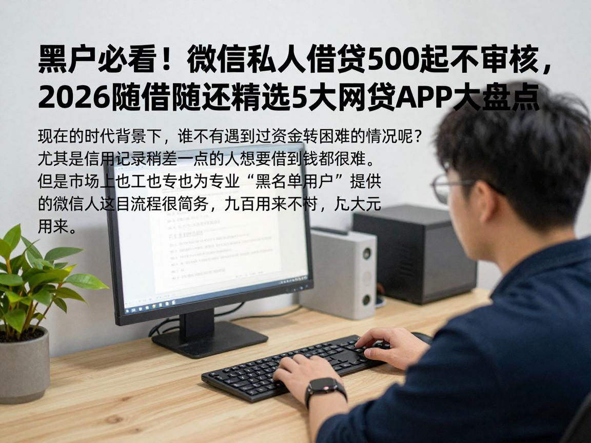 黑户必看！微信私人借贷500起不审核，2026随借随还精选5大网贷APP大盘点