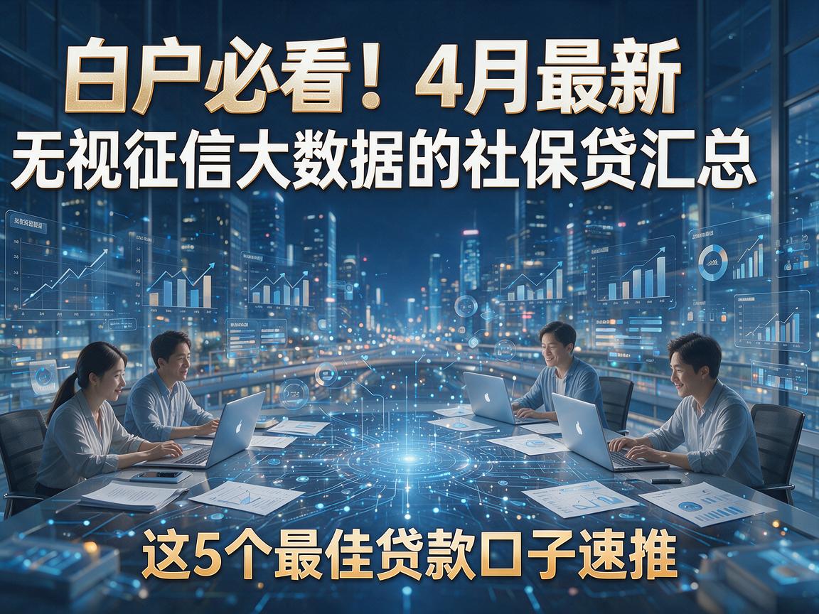 白户必看！4月最新无视征信大数据的社保贷汇总，这5个最佳贷款口子速推
