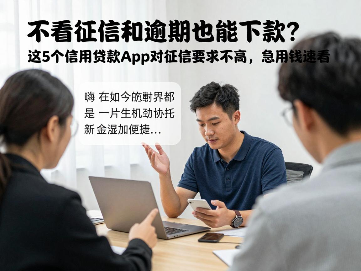 不看征信和逾期也能下款？这5个信用贷款App对征信要求不高，急用钱速看