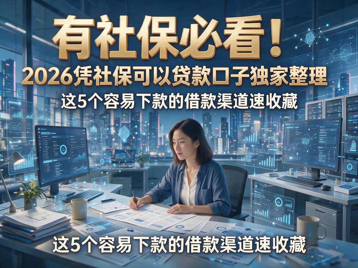 有社保必看!2026凭社保可以贷款口子独家整理,这5个容易下款的借款渠道速收藏