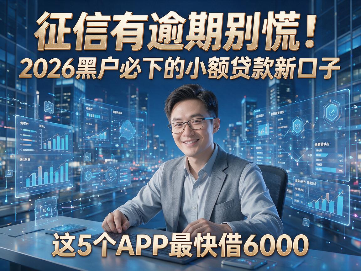 征信有逾期别慌！2026黑户必下的小额贷款新口子，这5个APP最快借6000